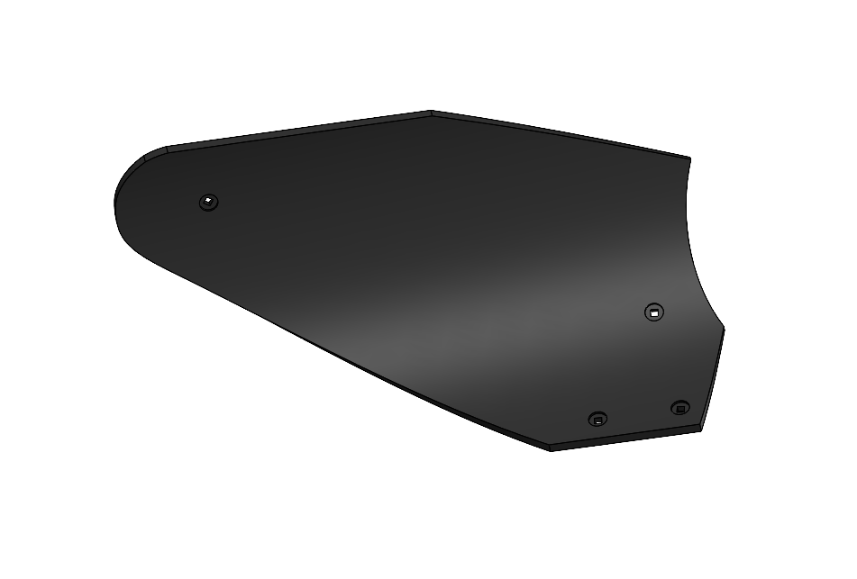 Відвал ПМУ Одессільмаш ПСГ R-L МБ10 15мм комплектований підтримкою