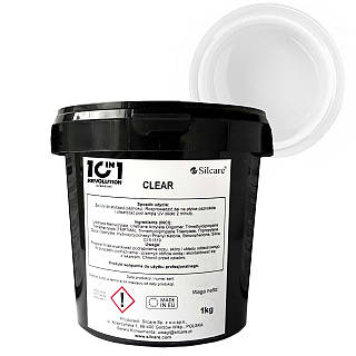 Гель-база для геля и гель-лака Силкар Silcare 10 в 1 Clear Прозрачная 1 кг (BP free)