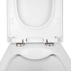 Унітаз підвісний Qtap Tern безободковый з сидінням Slim Soft-close QT1733052ERW, фото 7