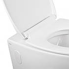Унітаз підвісний Qtap Leo безободковый з сидінням Slim Soft-close QT11331002ERW, фото 5