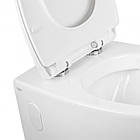 Унітаз підвісний Qtap Leo безободковый з сидінням Slim Soft-close QT11331002ERW, фото 6