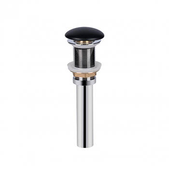 Донний клапан для ракоины Qtap PU03 MATT BLACK