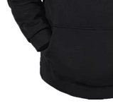 Толстовка чоловіча жіноча без написів і малюнків чорна, Теплая кофта з капюшоном трикотажна Худі з кишенею, фото 8