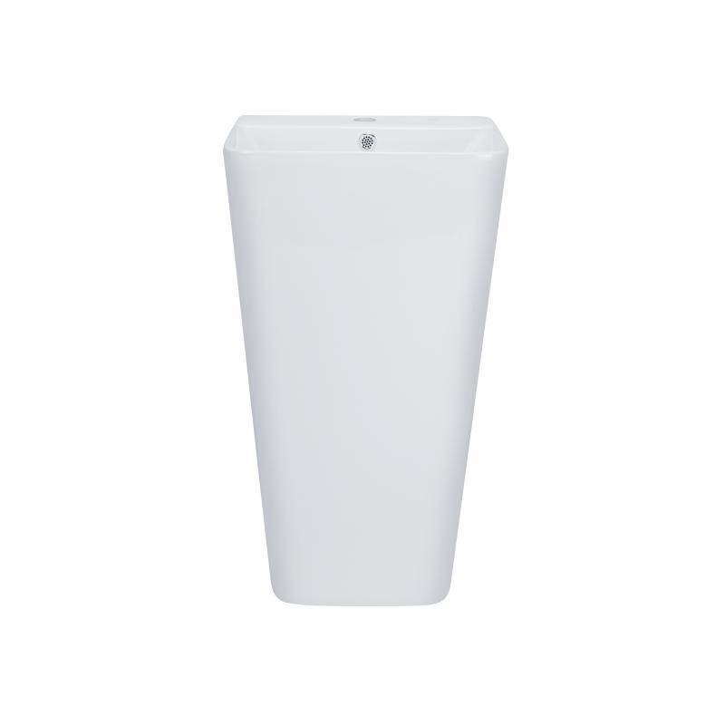 Раковина підлогова моноблок Qtap Tern 440х380х830мм White з донним клапаном QT1711G302W