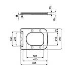 Сидіння для унітазу Qtap (Tern) з мікроліфтом Slim QT99HXU10W, фото 3
