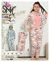 Детская пижама кигуруми, теплая, производитель Турция, размер на 6,8,10,12,14 лет