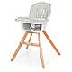 Дитячий стільчик для годування ME 1050 ORGANIC з дерев'яними ніжками - фото 2 - id-p1566711414