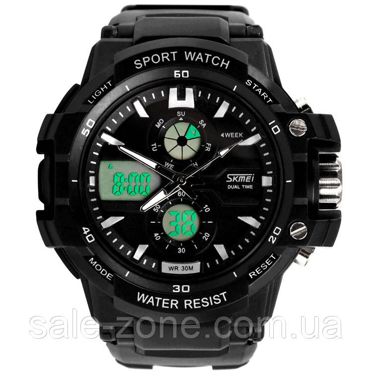 Детские наручные спортивные часы Skmei 0990 L (Black) - фото 1 - id-p1566710119