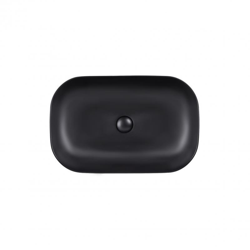 Раковина Qtap Robin 610х400х145 Matt black QT132143PMBMB