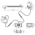Панель змиву для пісуару Qtap Scorpio з ІЧ датчиком QT146601DCCHR Chrome/Black, фото 2