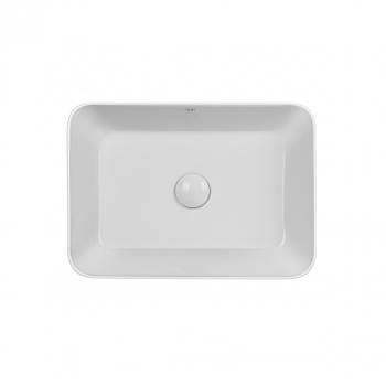 Раковина-чаша Qtap Virgo 490х350х110 White з донним клапаном QT18112261W