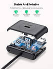 USB-хаб Ugreen USB 3.0 hub 4 порти 25 см Black (CR113), фото 7