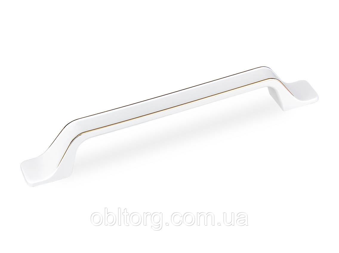 Ручка меблева скоба GIFF 2/201/128 білий матовий, фото 1