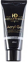 Акрил-гель для ногтей HD Hollywood Acryl Gel Clear Прозрачный 60 мл