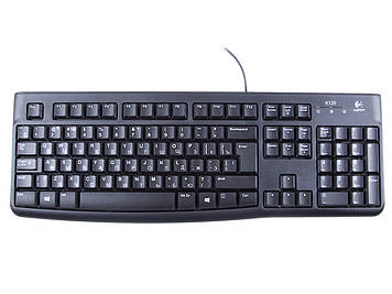 Клавіатура дротоваLogitech K120 (920-002522) USB RUS OEM Black