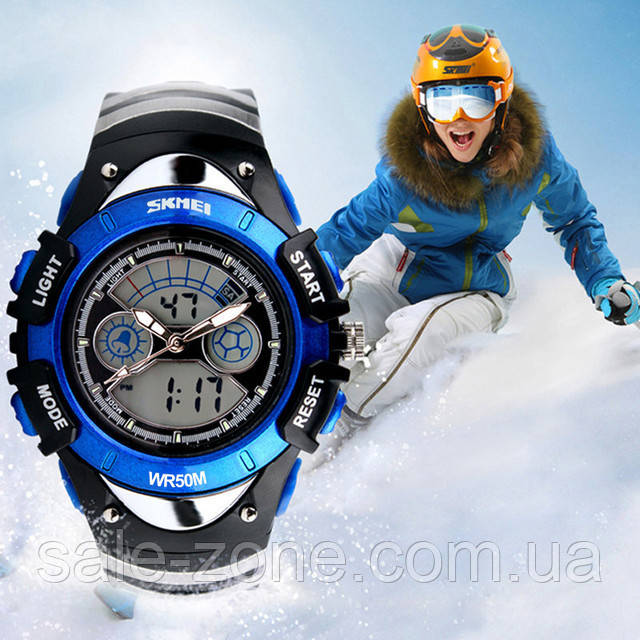 Детские наручные спортивные часы Skmei 0998 (Blue) - фото 3 - id-p1566749753