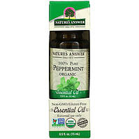 Органическое эфирное масло мяты перечной Nature's Answer "Peppermint Organic Essential Oil" (15 мл)