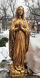 Скульптури з бетону. Статуя Мадонна Лурдська 130 см бетон (золото), фото 9