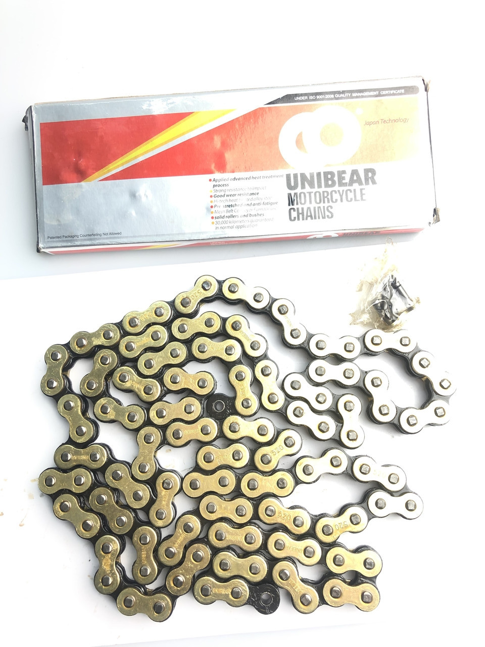 Цепь Unibear 520H-120L Gold CG/CB 125-300(усиленная) — Купить Недорого ...