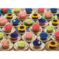 Пазл Cabble Hill - Капкейки з прикрасами (Cupcakes and Saucers), 1000ел