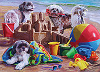 Пазл Cabble Hill - Цуцики на пляжі (Beach Puppies), 1000ел