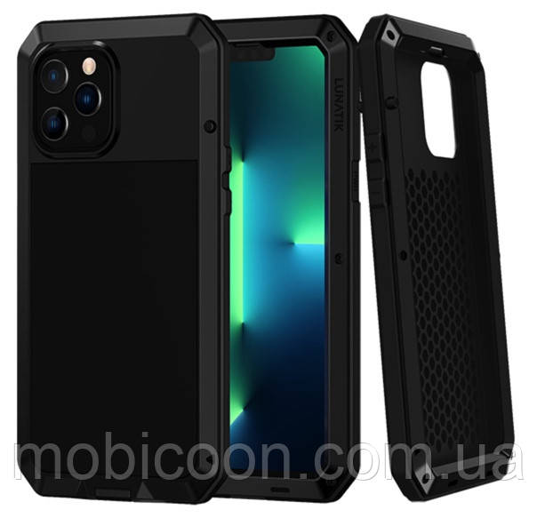 Чохол протиударний Lunatik для iPhone 13 Pro Чорний, фото 1