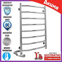 Полірована сушарка для рушників Laris Вікторія П8 Е 500 х 800 73207072 під'єднання зліва