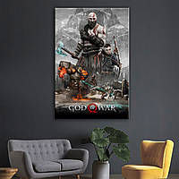 Картина интерьерная на холсте Бог Войны, God of War 90, 60