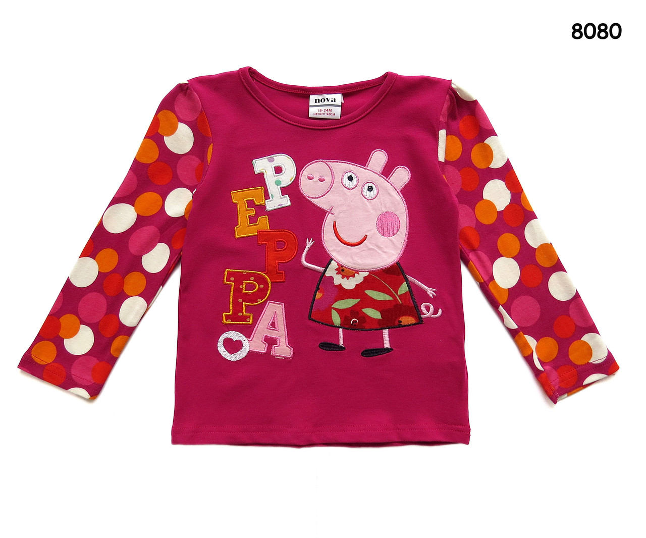 Кофта Peppa Pig для дівчинки. 92, 116 см, фото 1