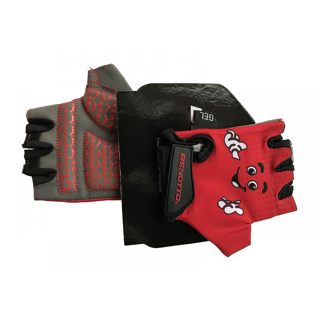 Рукавички велосипедні дитячі відкриті Benotto LCL-K65111 (Red) S
