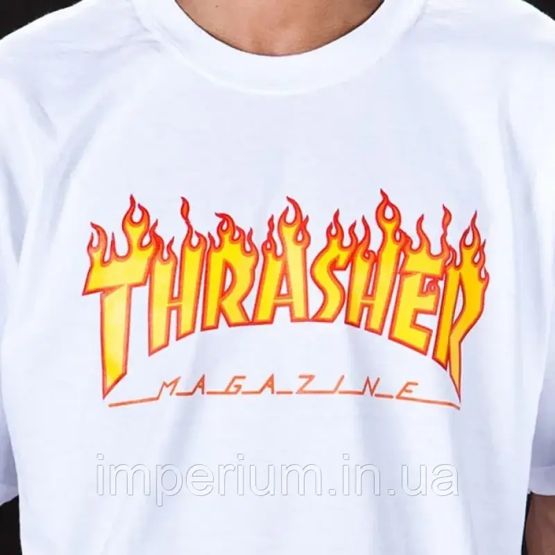 Кежуал футболка з логотипом thrasher magazine | різні кольори