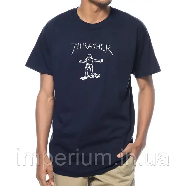 Кежуал футболка з логотипом thrasher skateboard