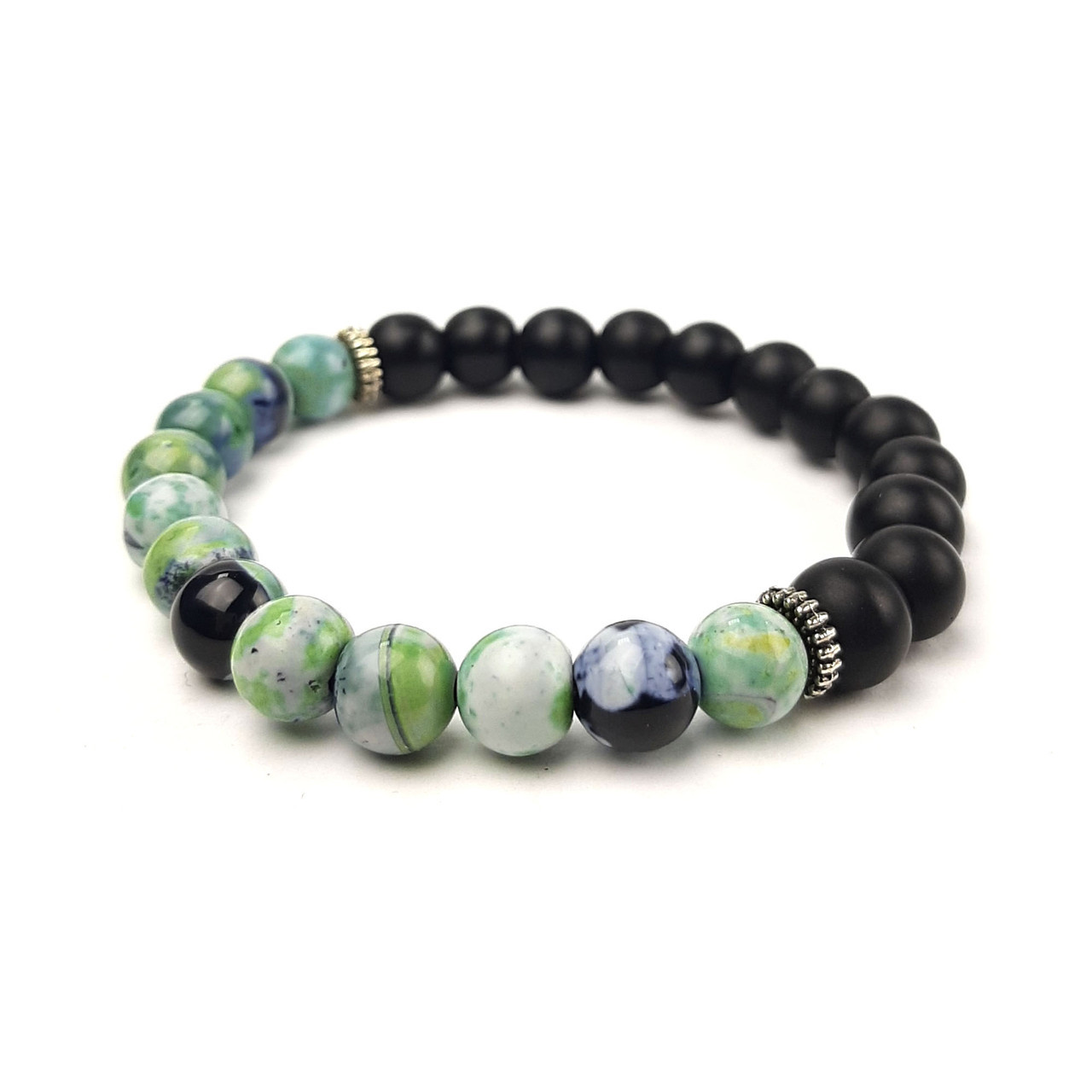 БЛИЗНЕЦЫ, Шунгит, Агат. Браслет Из Натурального Камня — Купить Недорого ...