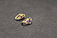 Розкішні Хьюпінг золотисті сережки з камінням гірський кришталь Xuping медичне золото, фото 10