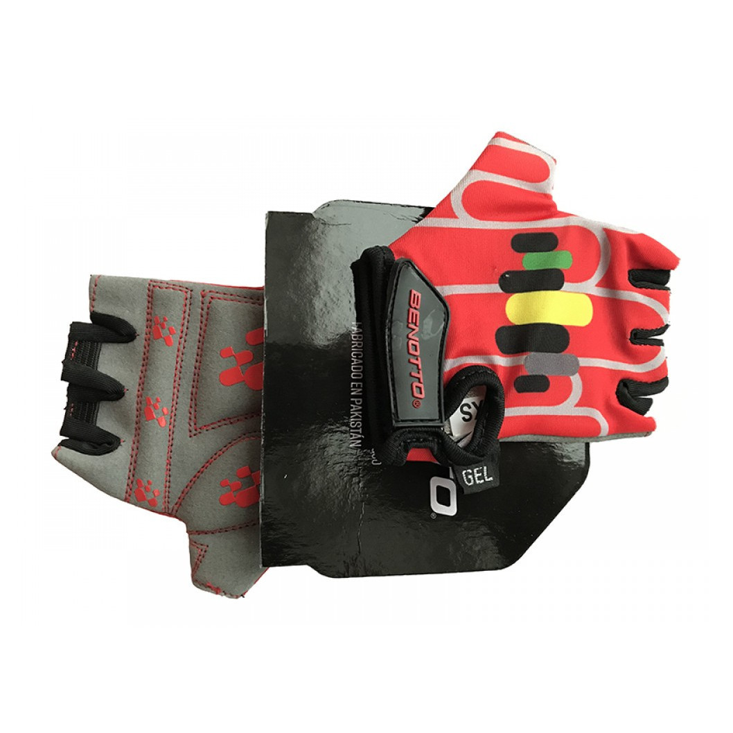 Рукавички велосипедні дитячі відкриті Benotto LCL-K6589 (Red) XS