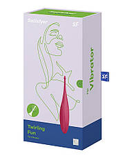 Вібратор для клітора Satisfyer Twirling Fun Poppy Red | Limon, фото 4