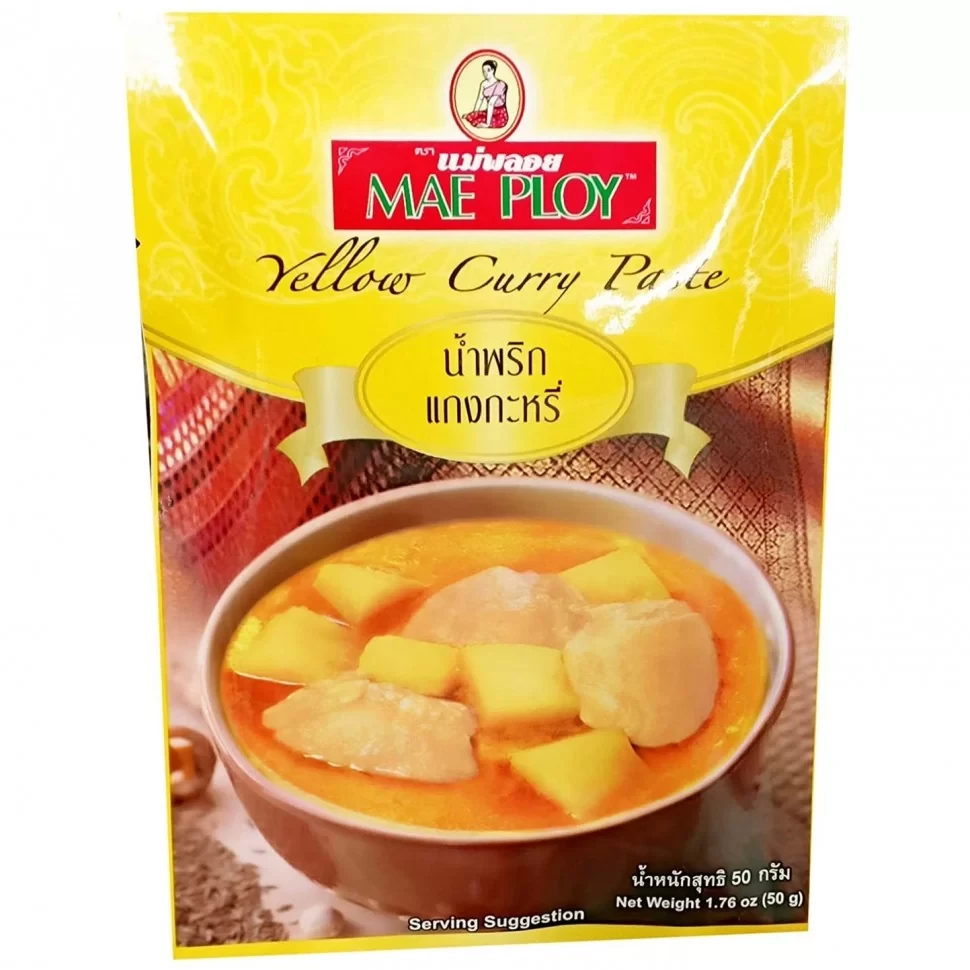 Приправа паста карі Mae Ploy жовта Таїланд, 50 г