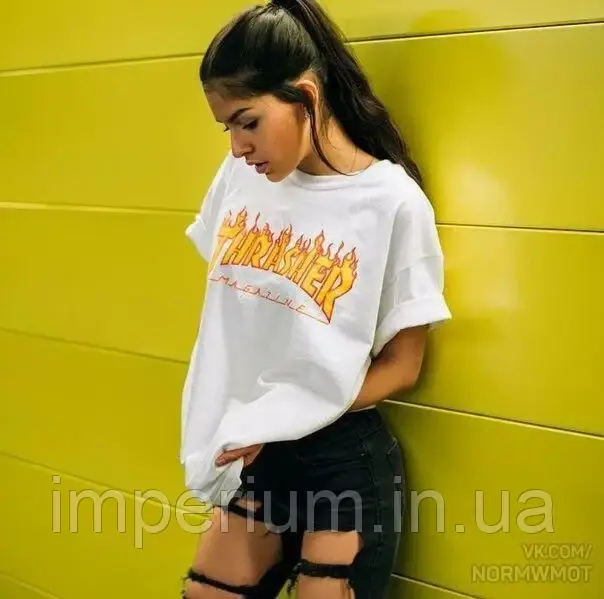 Жіноча футболка трешер | логотип thrasher magazine