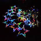 Гірлянда штора LED Зірка мультикольорова з пультом ДУ Лучшая цена, фото 3