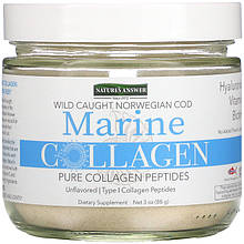 Морський колаген Nature's Answer "Marine Collagen" з норвезької тріски, без смаку (88 г)