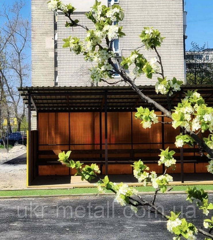 Веранда (тіньовий навіс) для дитячого садка / навіс тіньовий для дитячих майданчиків