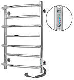 Рушникосушка електрична Flyme EF mix 7R (терморегулятор, таймер) праве підключення, фото 5