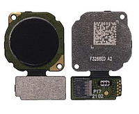 Шлейф для Huawei Honor 8X, с сканером отпечатка пальца, черного цвета