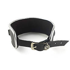 Нашийник із натуральної шкіри зі стразами та кільцем Art of Sex — Collar Ring | Limon, фото 4