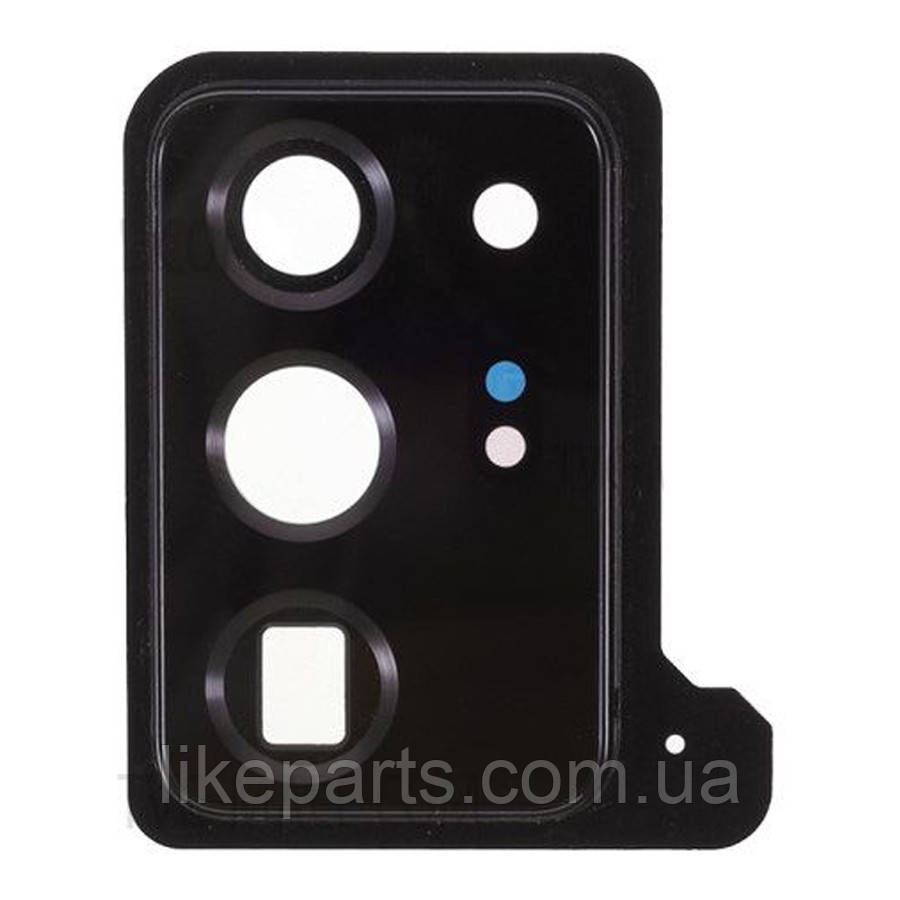 Скло камери Samsung Galaxy Note 20 Ultra N985F, Note 20 Ultra 5G N986B (чорне у рамці), фото 1