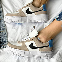 Жіночі кросівки Nike Air Force pixel бежеві повсякденні весна літо