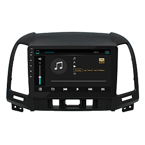 Штатна магнітола 9" Lesko для Hyundai Santa Fe II Рестайлінг 2009-2012 6/128Gb 4G Wi-Fi GPS Top Хюндай, фото 4
