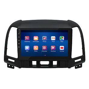 Штатна магнітола 9" Lesko для Hyundai Santa Fe II Рестайлінг 2009-2012 6/128Gb 4G Wi-Fi GPS Top Хюндай, фото 3