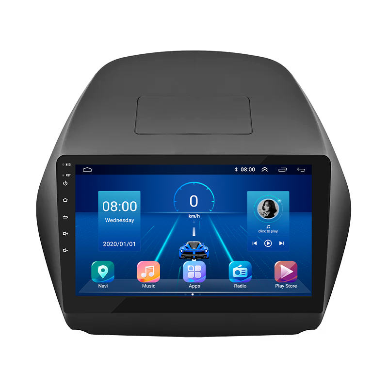 Штатна магнітола Lesko для Hyundai Tucson II 2009-2015 екран 10" 4/32Gb/4G/ Wi-Fi/CarPlay Top Android