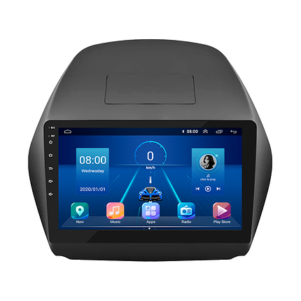 Штатна магнітола Lesko для Hyundai Tucson II 2009-2015 екран 10" 2/32Gb/4G/ Wi-Fi Top Android, фото 1